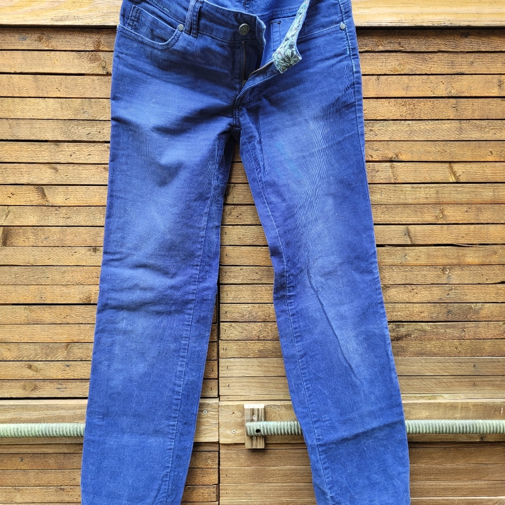 Prana Women's Blue Corduroy Jeans - Picture 3 of 7